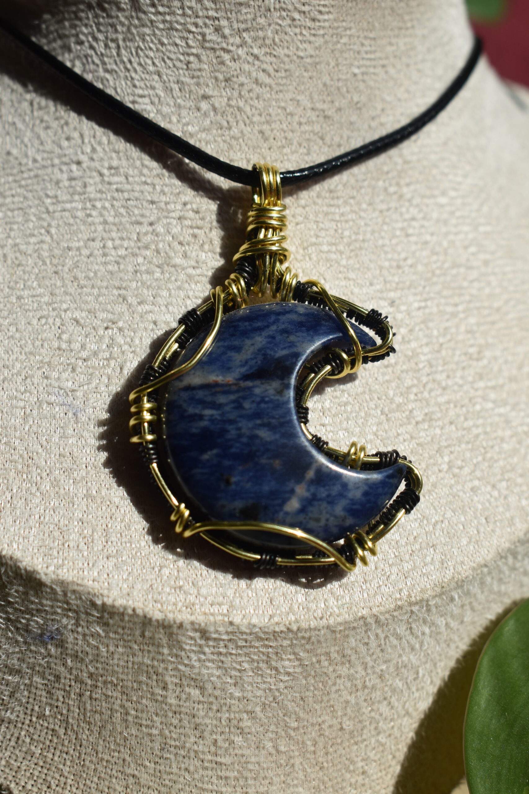Sodalite Moon Necklace - Image 2